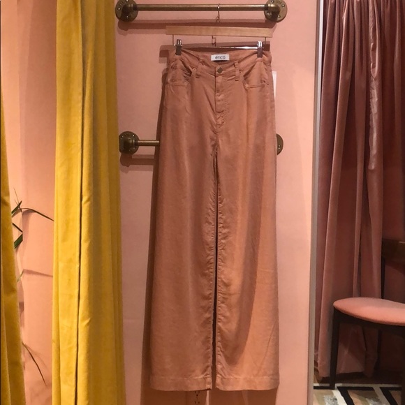 Etica Denim Devon Wide Leg Pant in Coffee - Picture 2 of 5